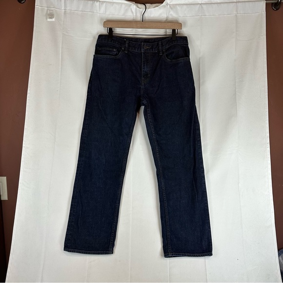 BANANA REPUBLIC Men’s Size 33x30 Denim Jeans Straight Fit Style Stretch - Picture 2 of 14